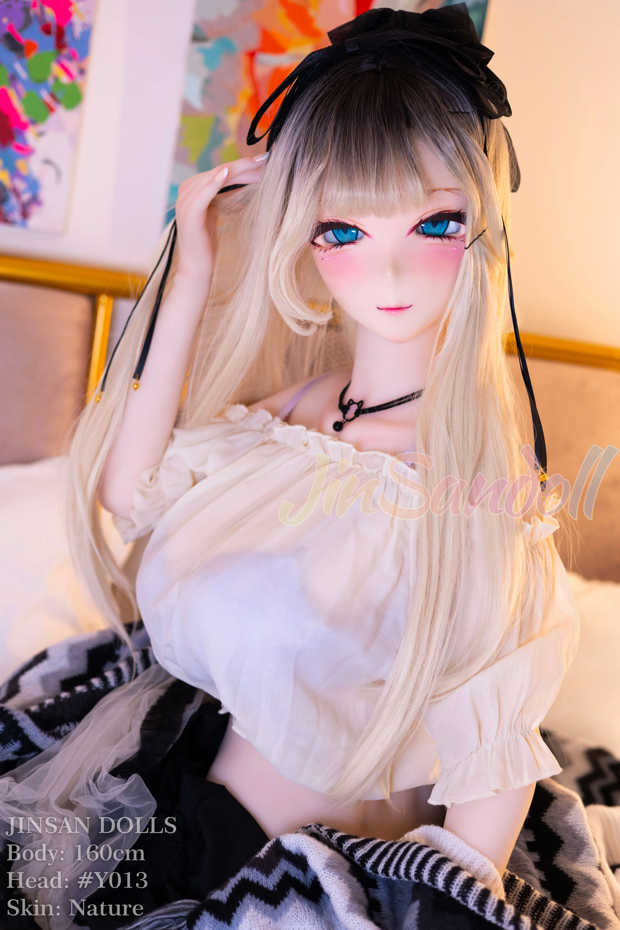 160cm (5ft3) H-Cup Anime lifelike love doll PVC head sculpt + S-TPE body Sex Doll, Head #Y013
